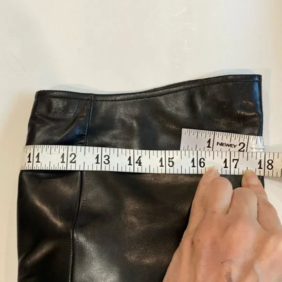 Laurel Over The Knee Covered Wedge Heel Boots Black Size 36 - Picture 8 of 16